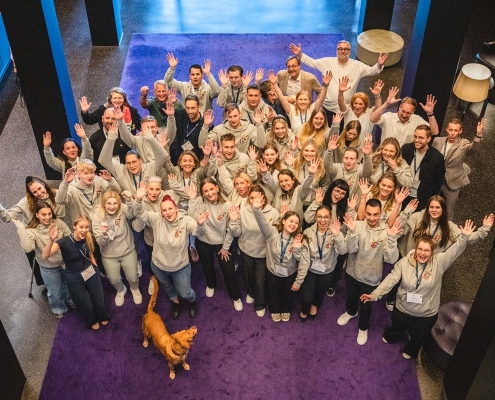 Gruppenbild aller Mentoren und Mentees